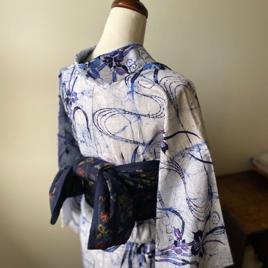藏私·Collection_水紋菖蒲古著浴衣-0