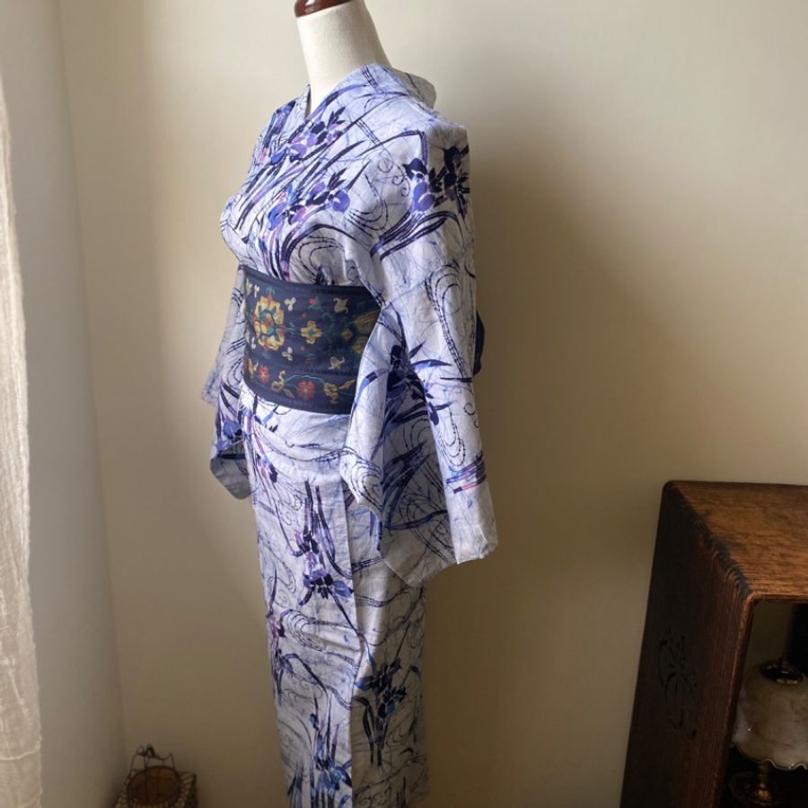 藏私·Collection_水紋菖蒲古著浴衣-3