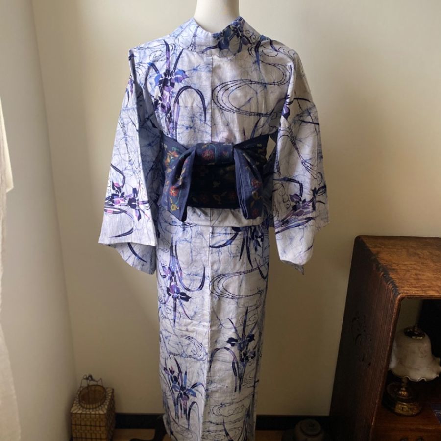 藏私·Collection_水紋菖蒲古著浴衣-4