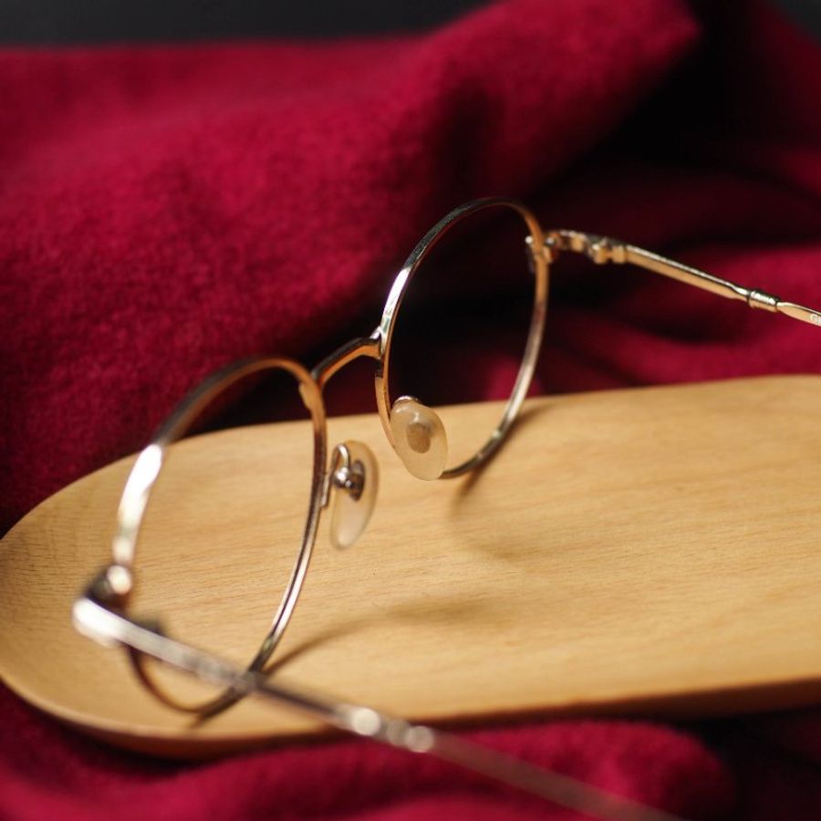 浪漫櫻花粉 花卉圓型鏡框 細框古董眼鏡 Japan/glasses-4