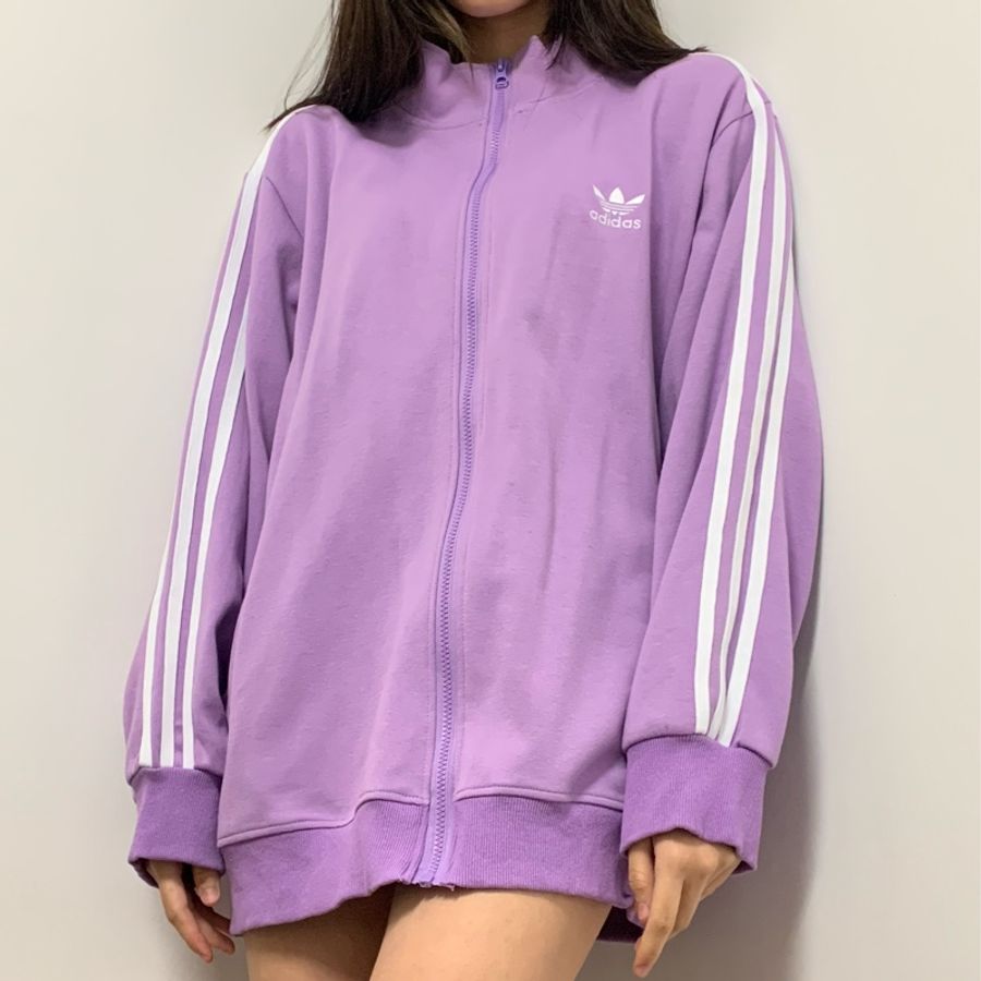 淺紫adidas運動外套-0