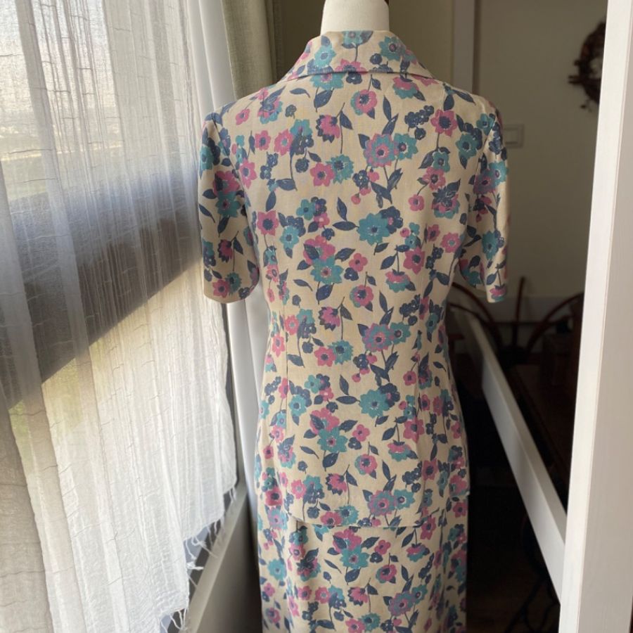 藏私·Collection_台灣70年代大花普普風古著套裝-2