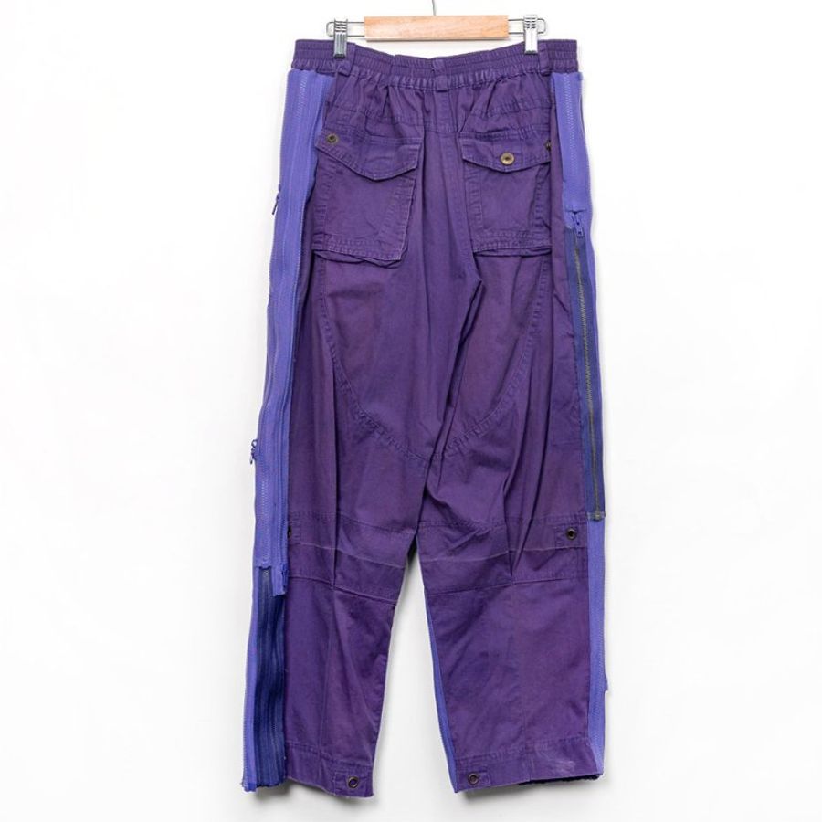 【A-Lin 私服】JUST IN XX 拉鍊造型紫色長褲-1