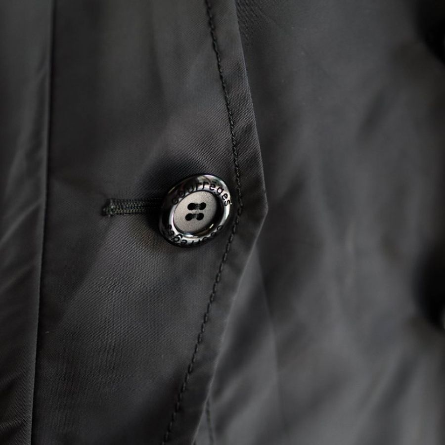 墨黑亮面立體版型秋季時光 古董薄料風衣外套 dustcoat jacket-9