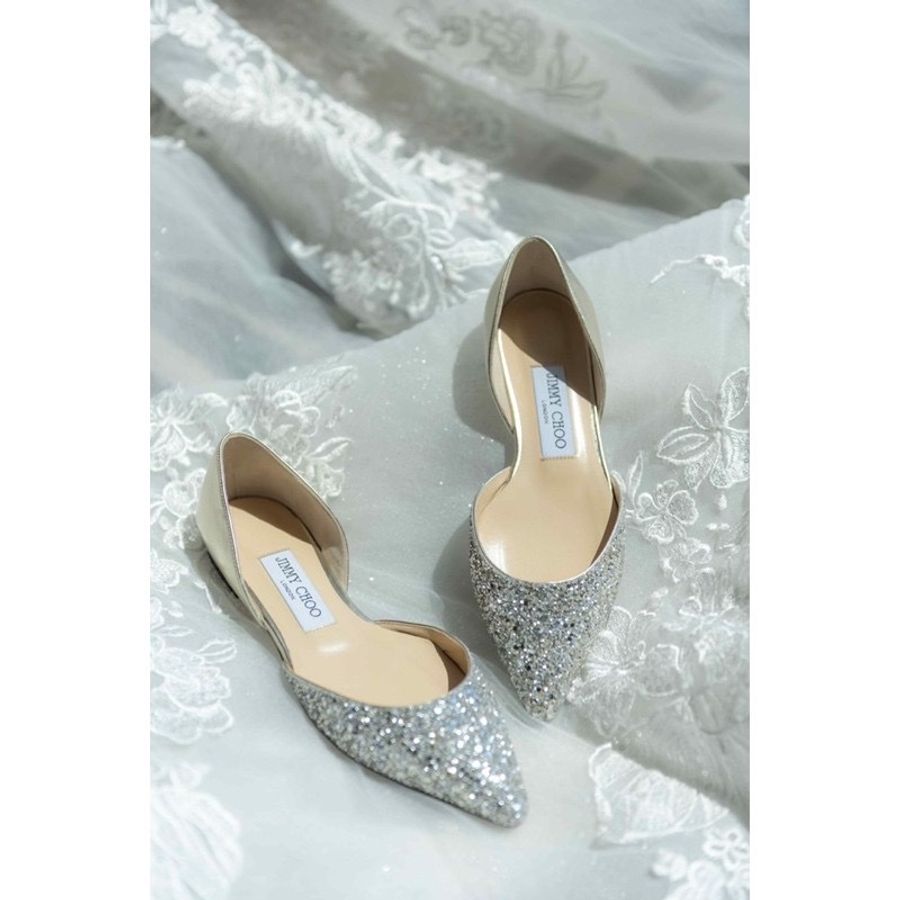 Jimmy choo 亮片平底鞋 婚鞋 35.5-0