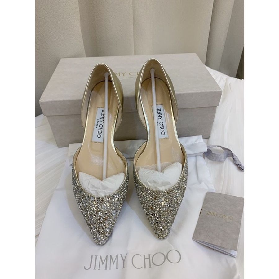 Jimmy choo 亮片平底鞋 婚鞋 35.5-1