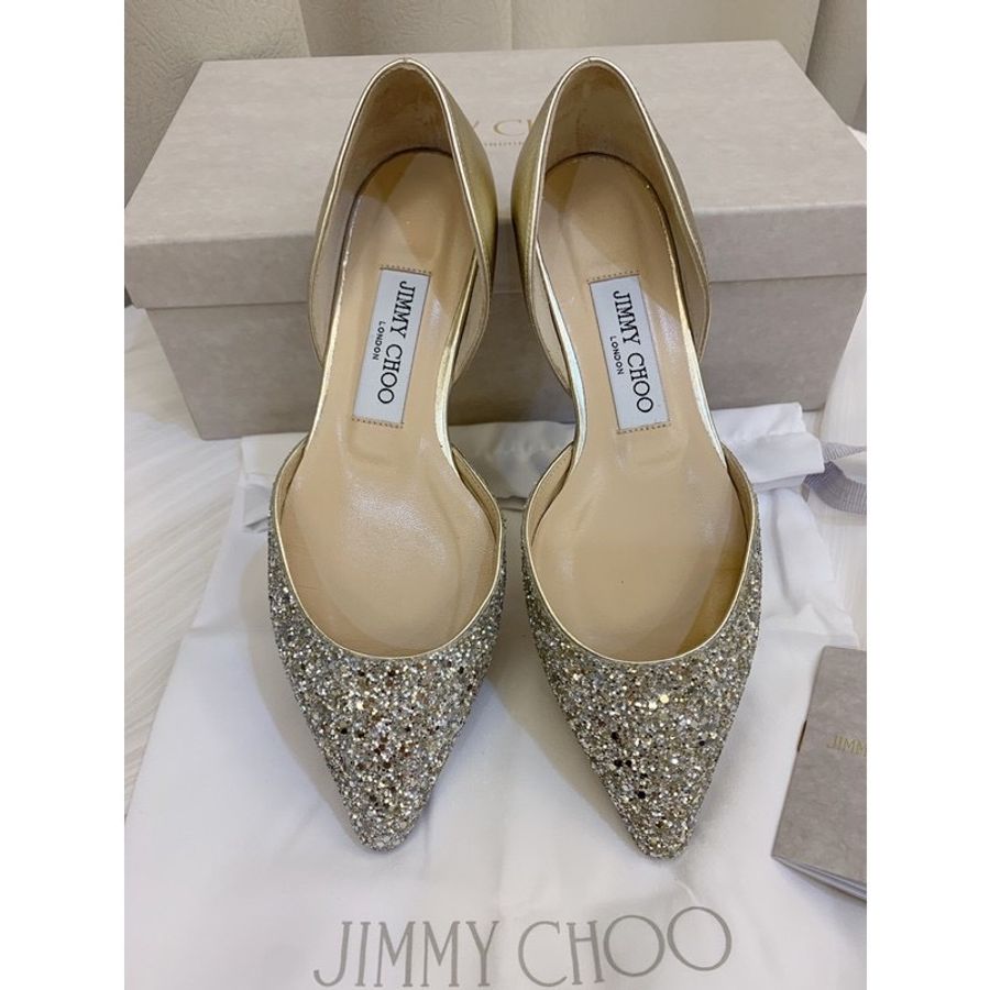 Jimmy choo 亮片平底鞋 婚鞋 35.5-2