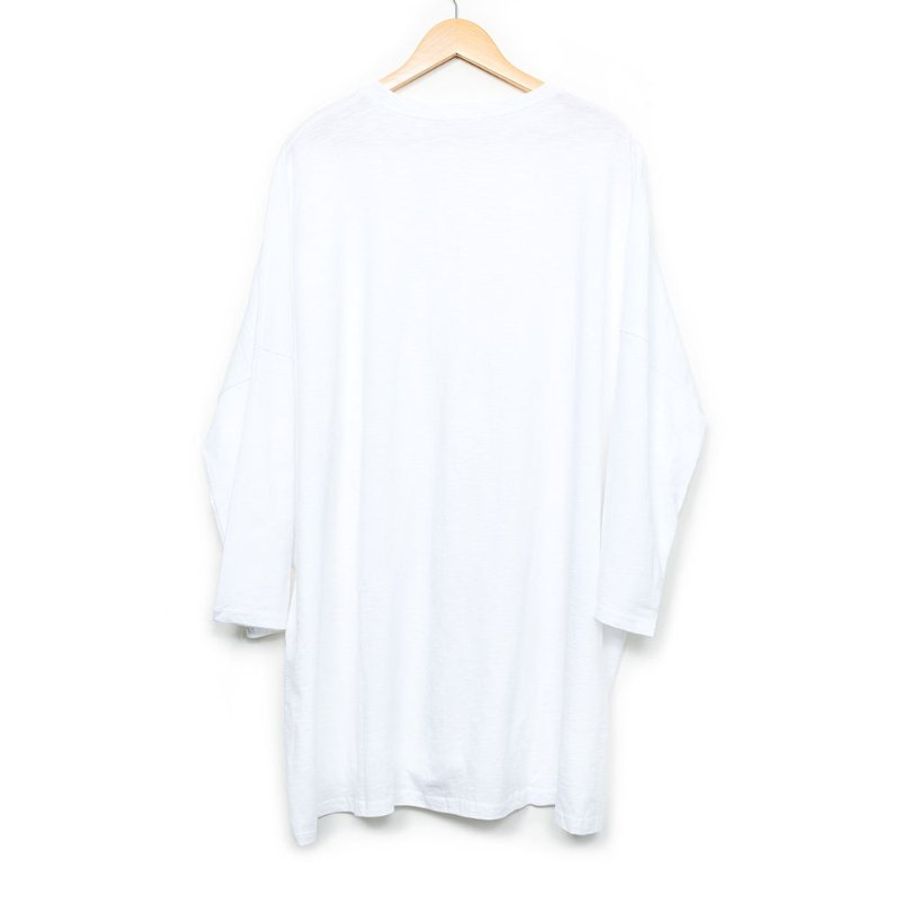 【郭靜私服】素色棉質長版上衣 + H&M 無袖點點長版背心-2