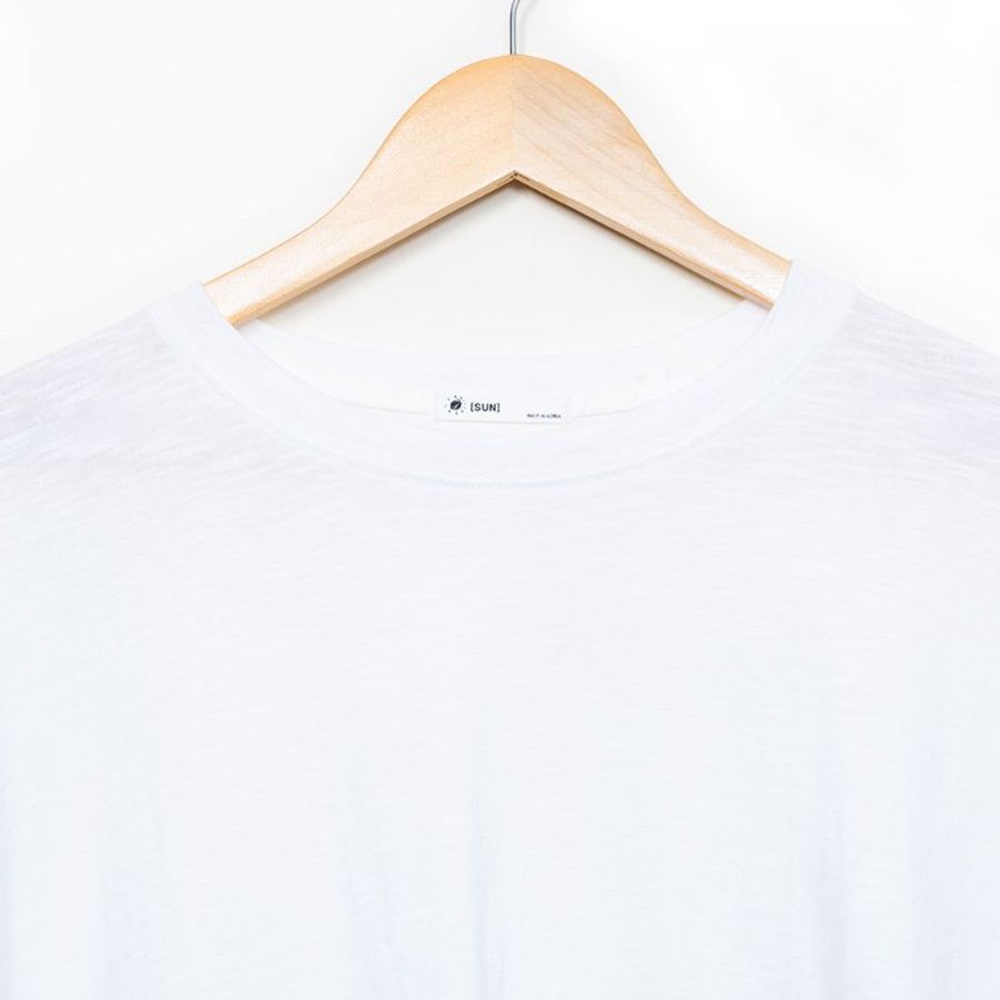 【郭靜私服】素色棉質長版上衣 + H&M 無袖點點長版背心-3
