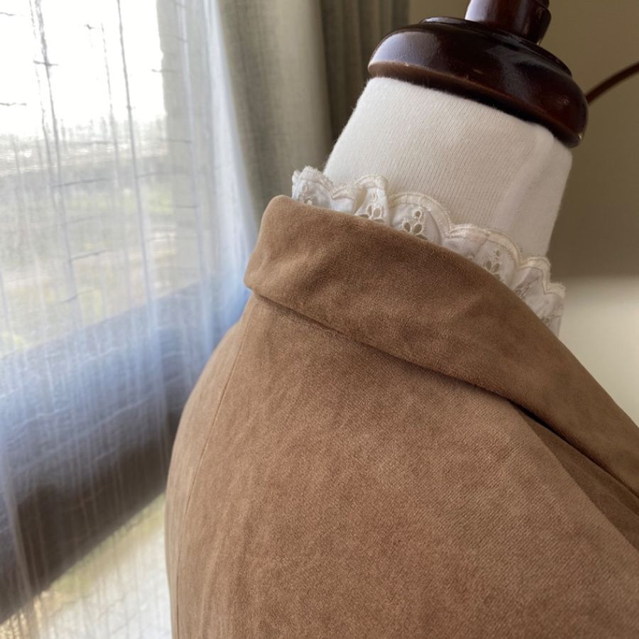 藏私·Collection_極度修身駝色古著西服外套-3