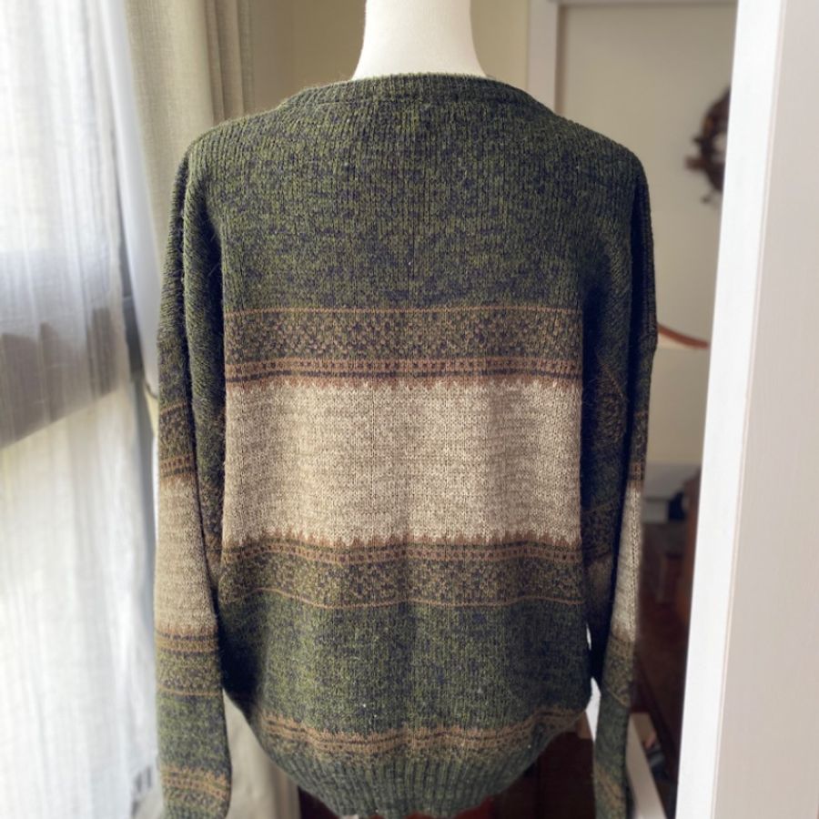 藏私·Collection_歐式家徽刺繡古著毛衣-2