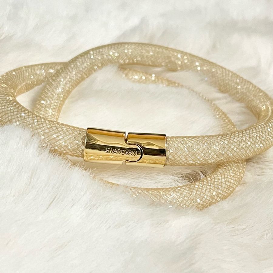 SWAROVSKI 施華洛世奇磁扣式 雙環水晶手環/項鍊(正品)-0