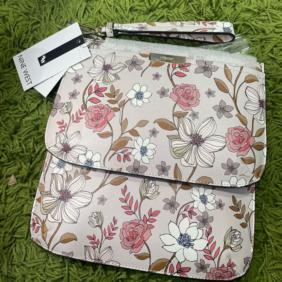 歐美品牌 Nine West OL印花 手拿包 化妝包 防水-2