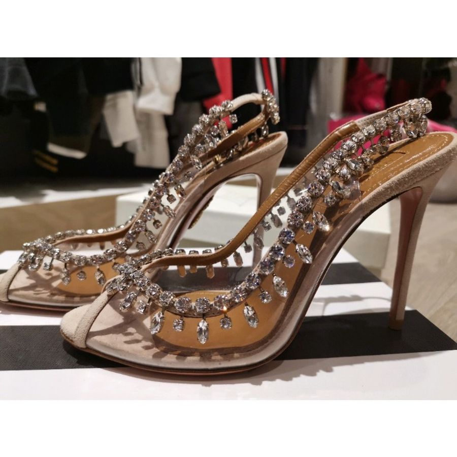 AQUAZZURA 水晶高跟鞋-0