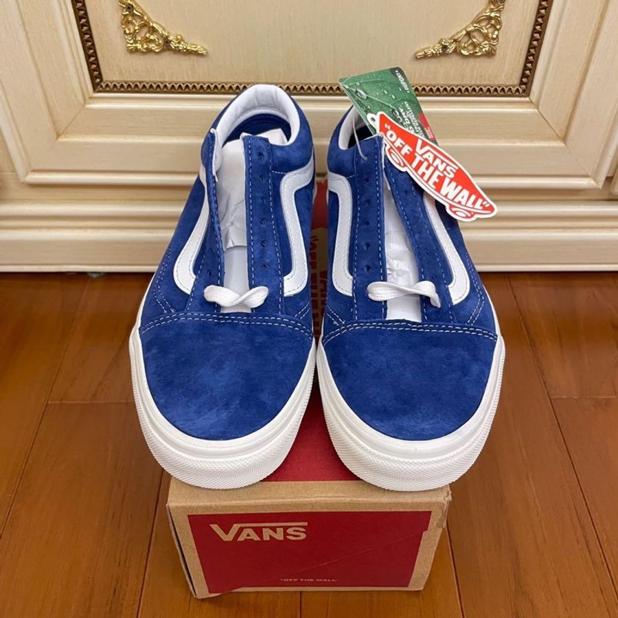 VANS OLD SKOOL LIMOGES 藍 帆布鞋 滑板鞋 麂皮 布鞋 球鞋 VN0A4U3B2O6 女款 男款-5