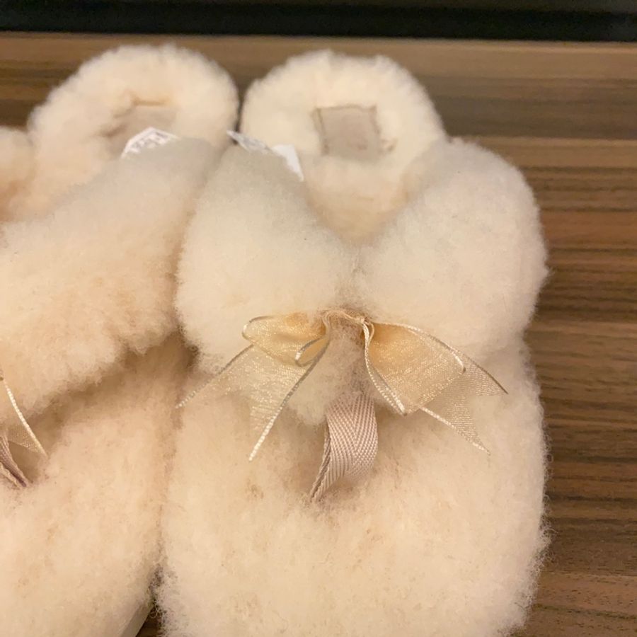 UGG🧚♀️超夯純羊毛絨絨可外穿拖鞋人字拖毛毛鞋,僅試穿-1