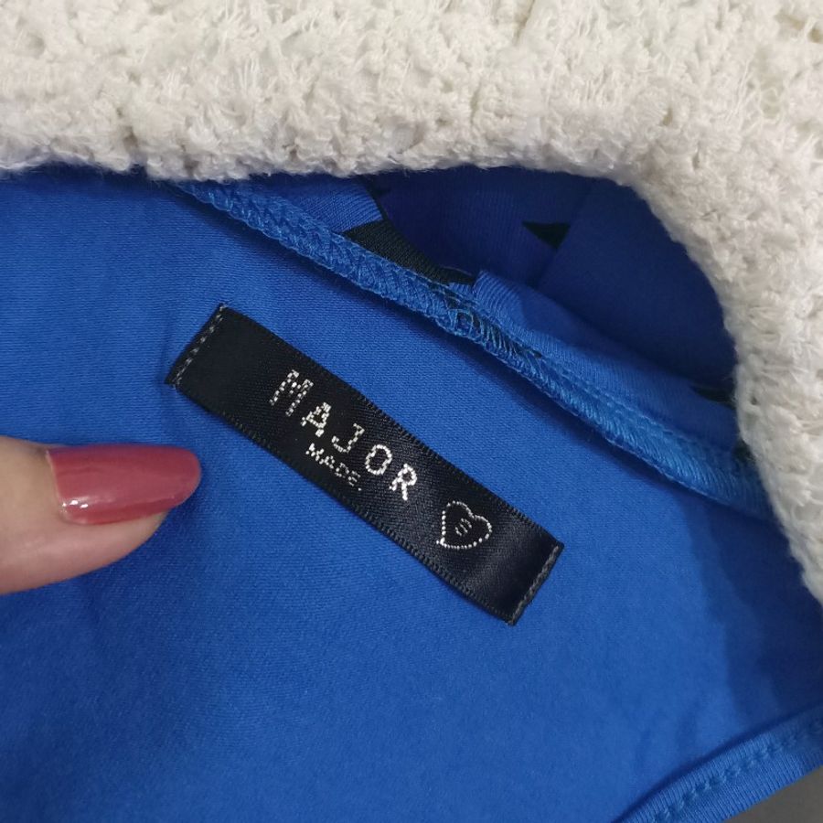 MAJOR MADE 品牌 瑪菲斯 全新含吊牌 寶藍連帽-1