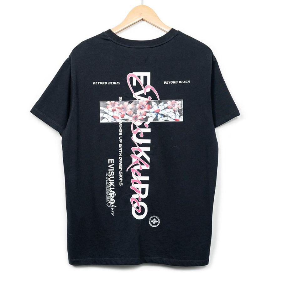 【安柏兒私服】福神 Evisu 黑色 LOGO 短袖 T-4