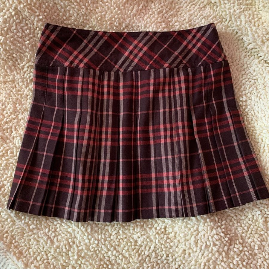 二手私物【Burberry】經典一片裙 百褶裙 Size38 狀況極佳 毛料100%-3