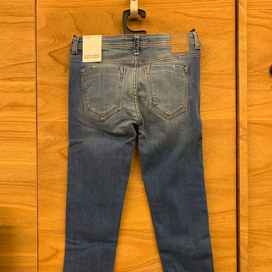全新ZARA BASSIC超彈性緊身牛仔褲 九分褲-1