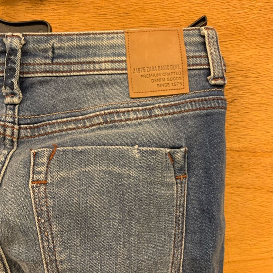 全新ZARA BASSIC超彈性緊身牛仔褲 九分褲-2