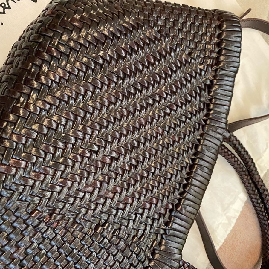Massimo Dutti 皮革編織包 原價7900-5