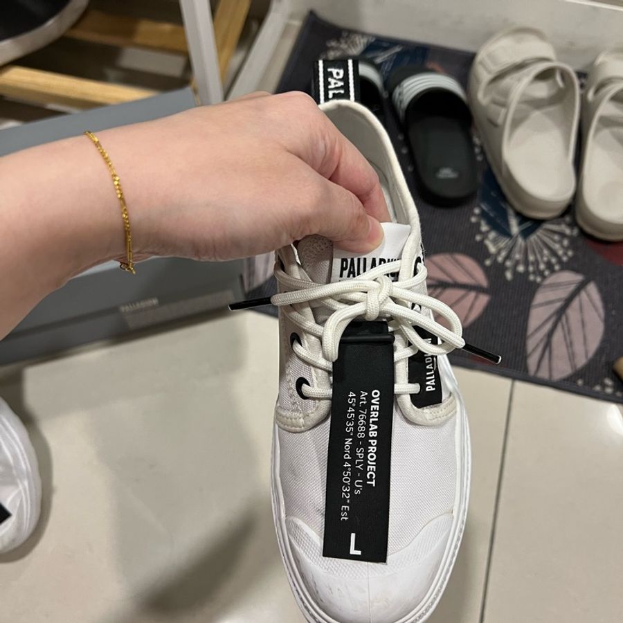 Palladium 經典帆布變化款標籤鞋小白鞋-2