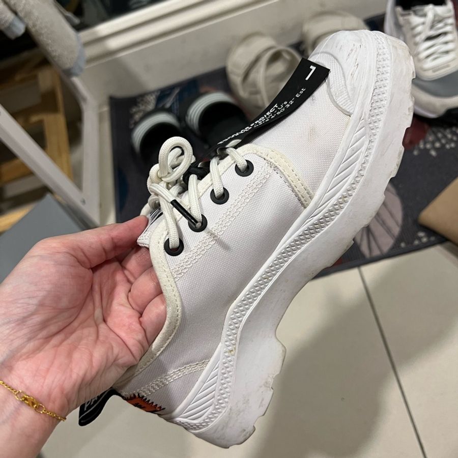 Palladium 經典帆布變化款標籤鞋小白鞋-3