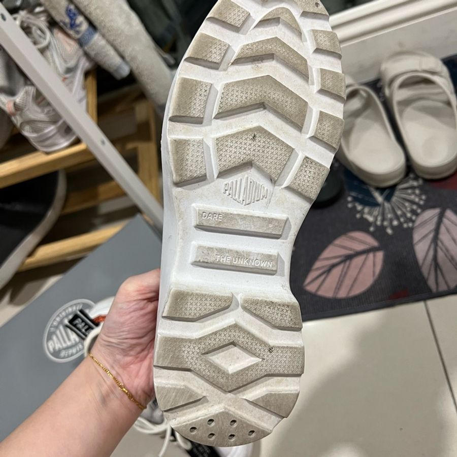 Palladium 經典帆布變化款標籤鞋小白鞋-6