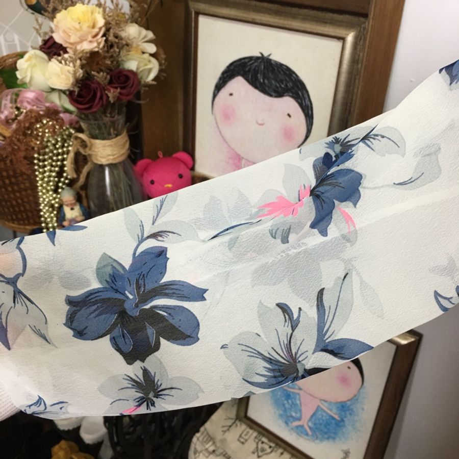 【春姍古著】257🌹花朵 雪紡 罩衫-4
