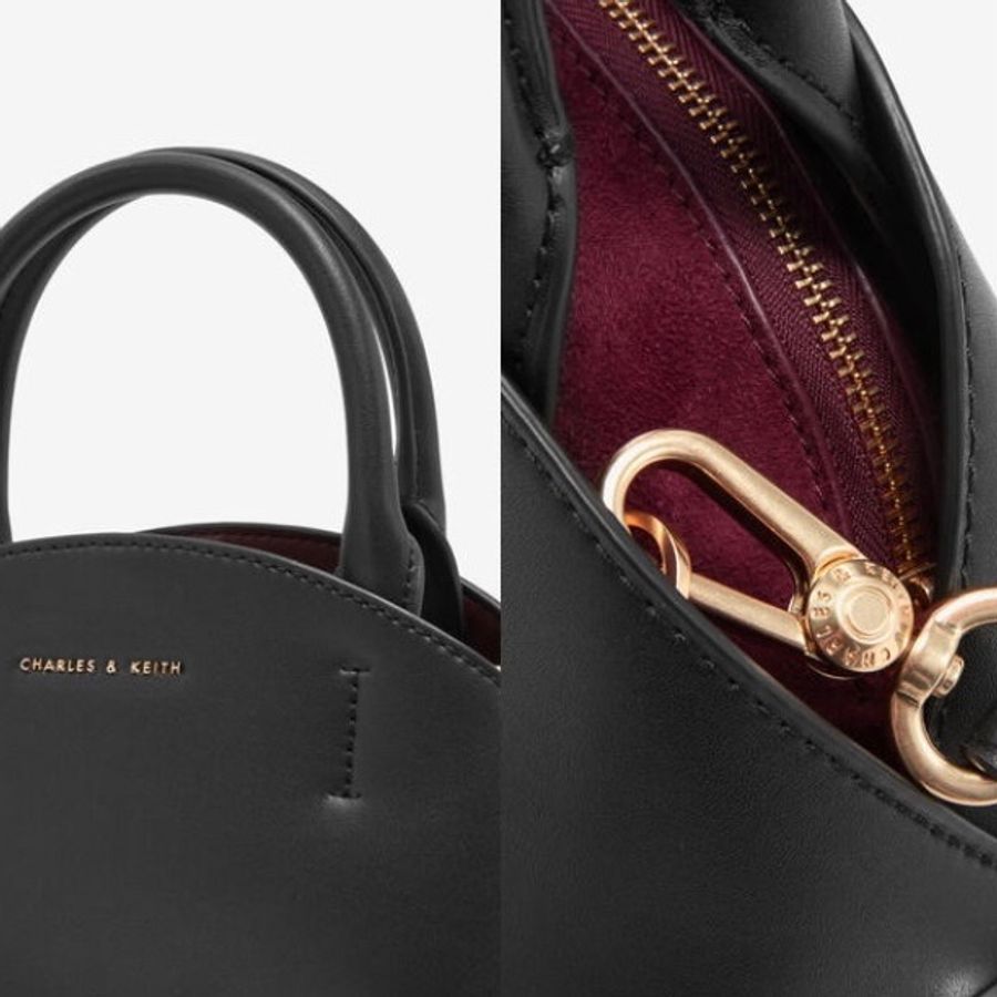 Charles & Keith 小CK 新加坡品牌 簡約女士 手提包 貝殼包 斜背包 側背包 肩背包 包包-5