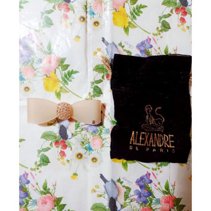 法國專櫃品牌Alexandre de Paris經典蝴髮夾-0