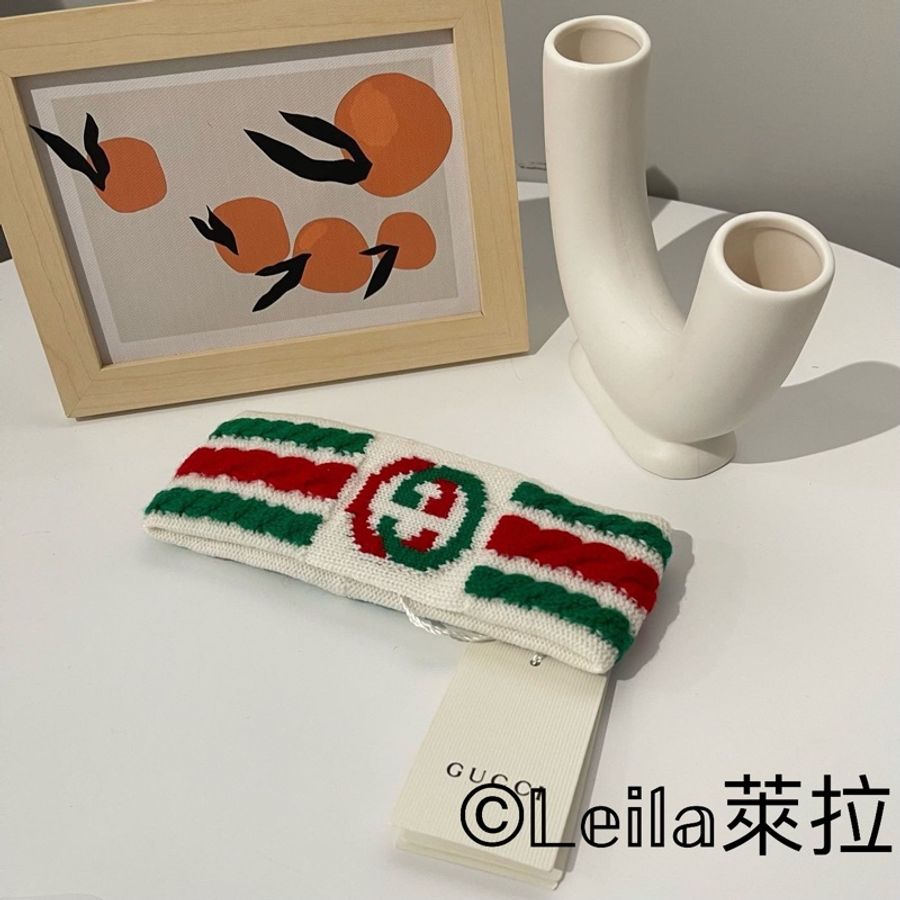 【萊拉精品】GUCCI 三色髮帶 S號-0