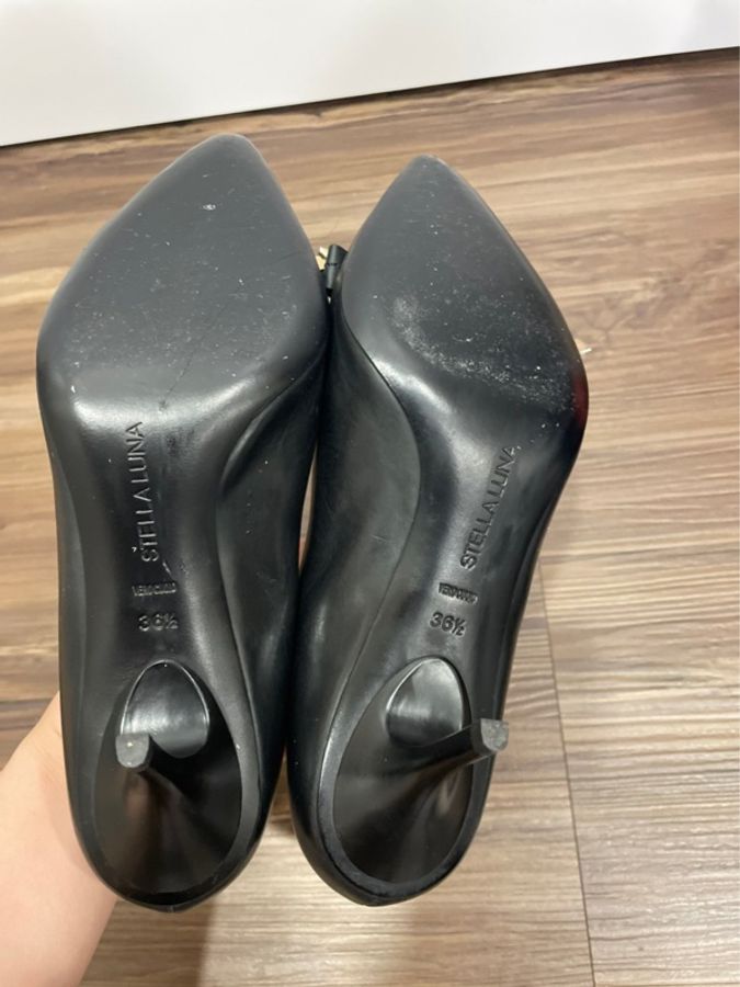 STELLA LUNA 高跟鞋 36.5 低跟 黑色高跟鞋 婚鞋 面試鞋-2