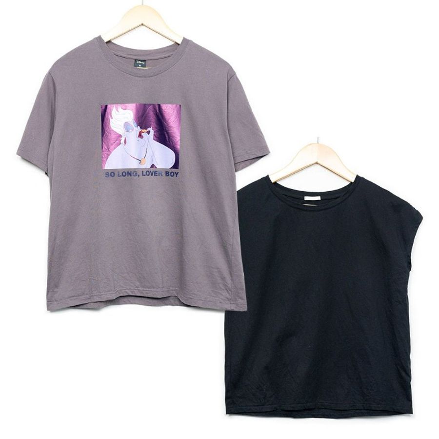 【飽妮私服】NUVALUE 烏蘇拉 T 恤 + GU 黑色無袖上衣-0