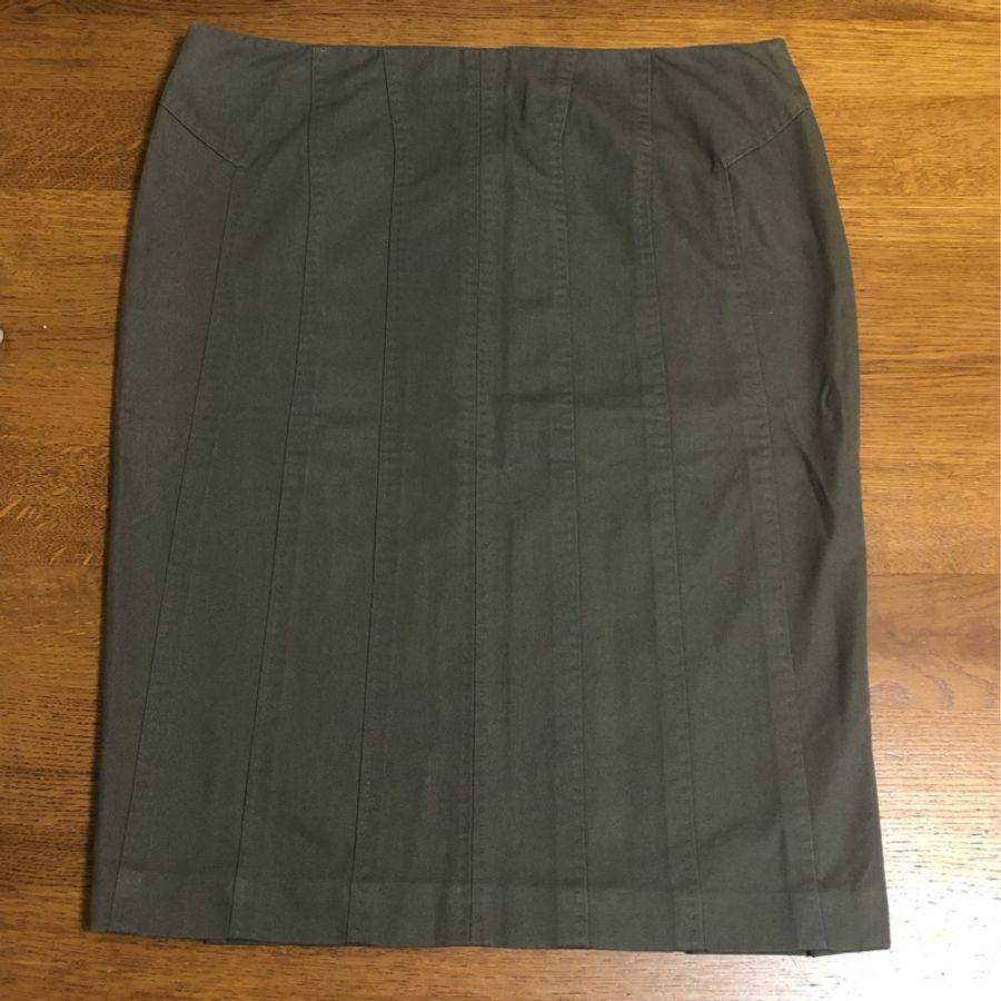 Gucci 軍綠及膝裙-0