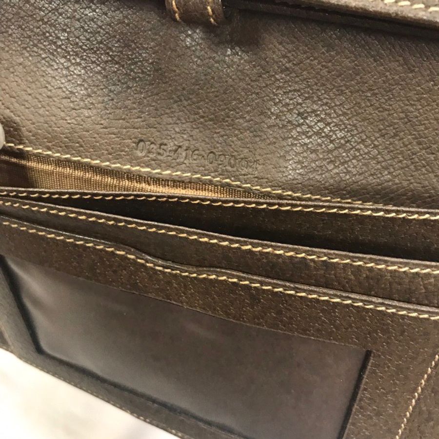 日本名牌二手店購入 Gucci Vintage 復古長夾-3
