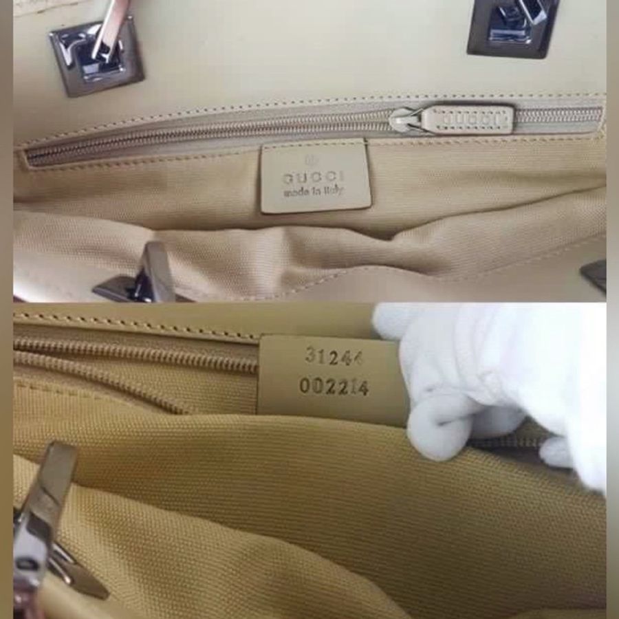🍒GUCCI 帆布牛奶包 2F220327-6-5