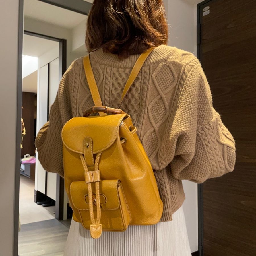 Gucci 迷你竹節後背包 Vintage-9