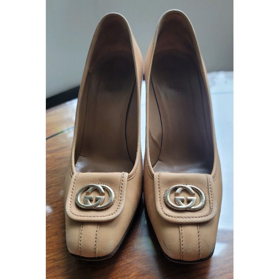 Gucci logo 高跟鞋-0