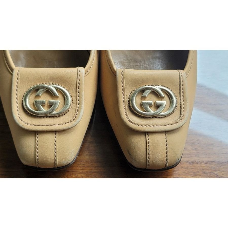 Gucci logo 高跟鞋-3