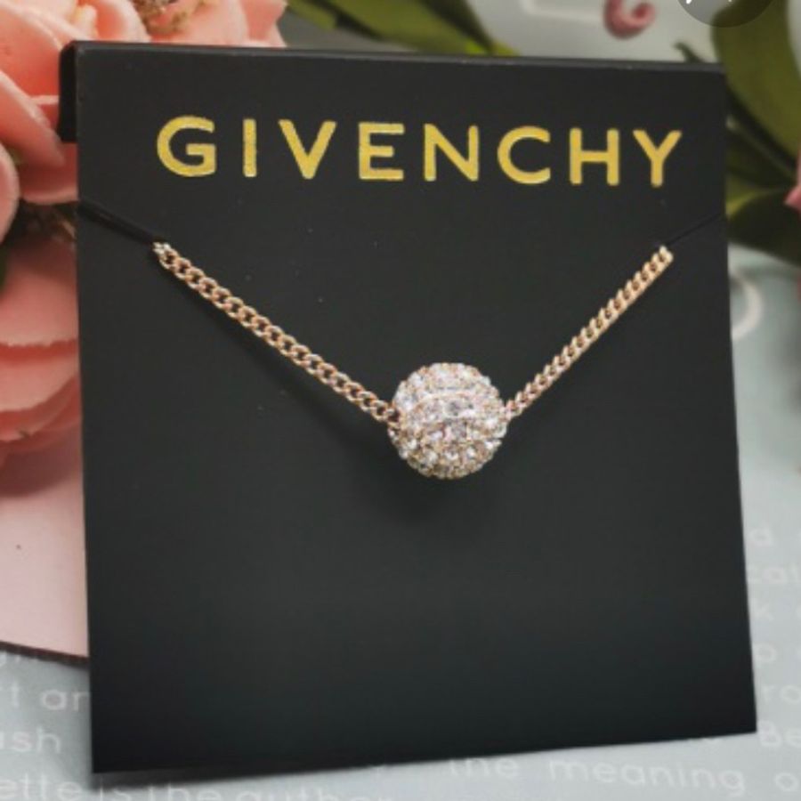 根本是全新Givenchy 小火球 玫瑰金項鍊-4