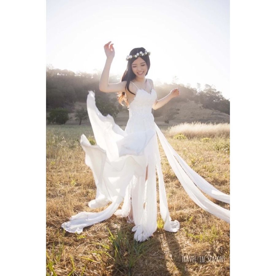 波希米亞風輕婚紗/ travelinseasons同款輕婚紗(全新/S)-1