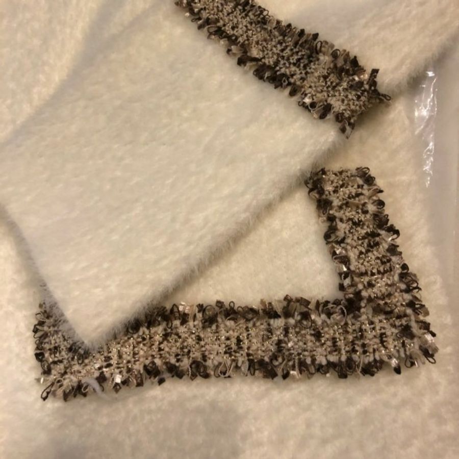 超美小香風珍珠釦近新精品外套,無汙-1