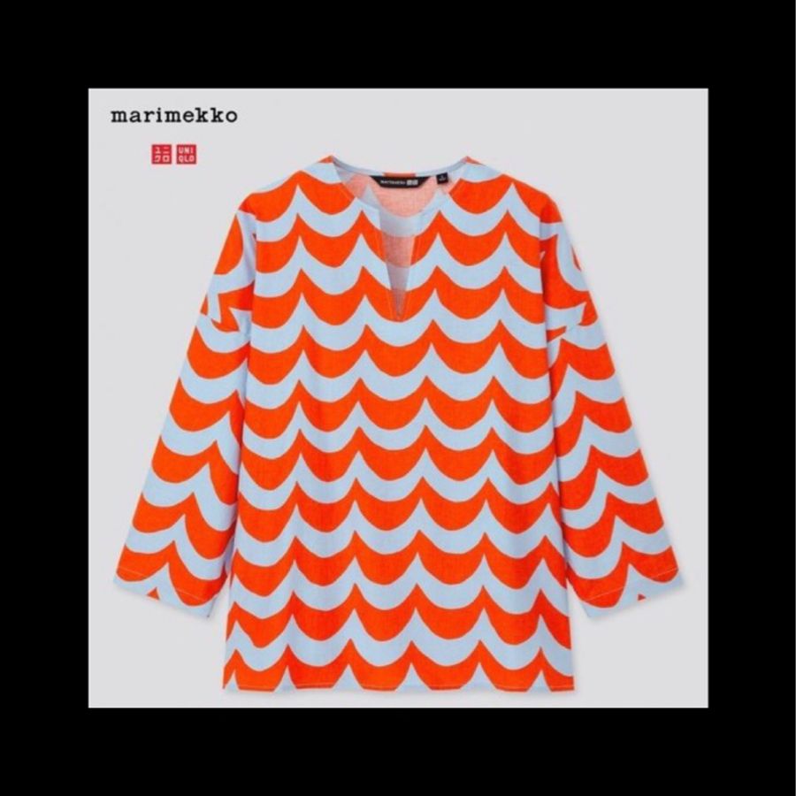 Uniqlo x Marimekko 聯名設計款上衣-0