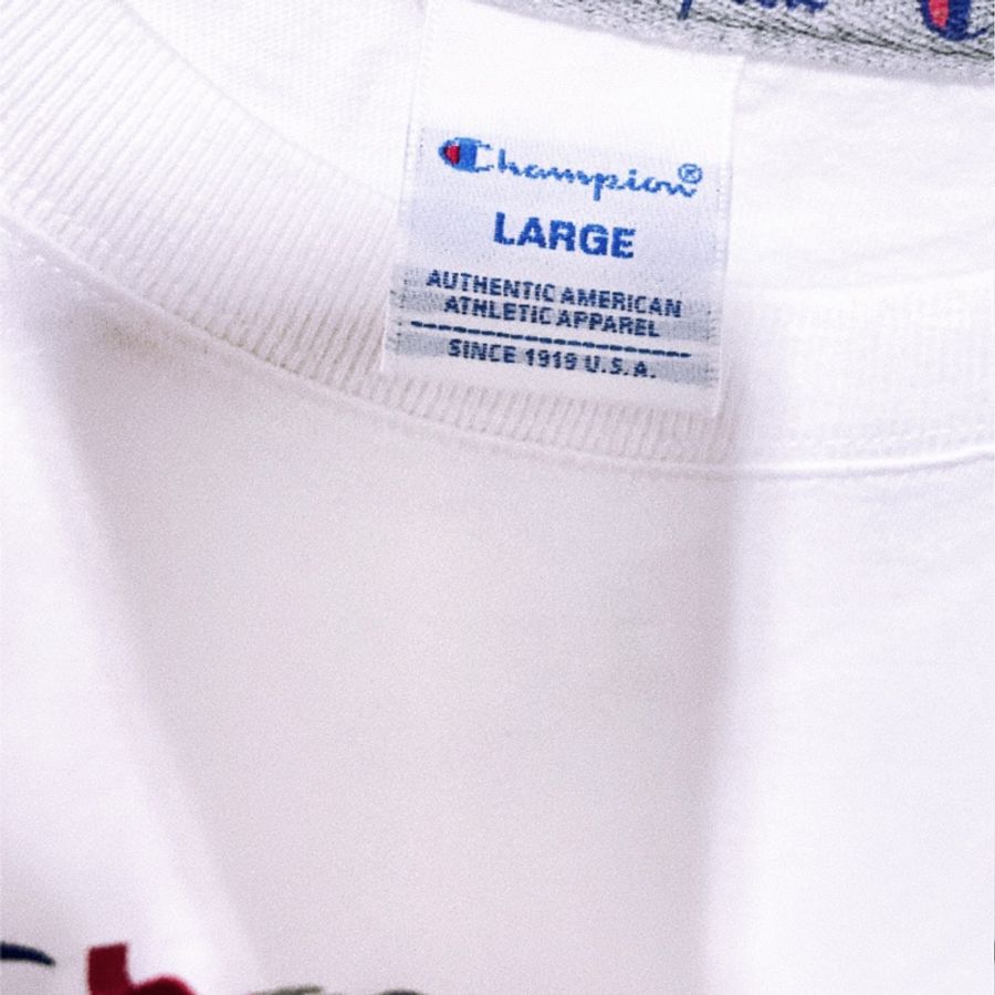 Champion 經典款彩虹刺繡字體 絕版 T恤-3