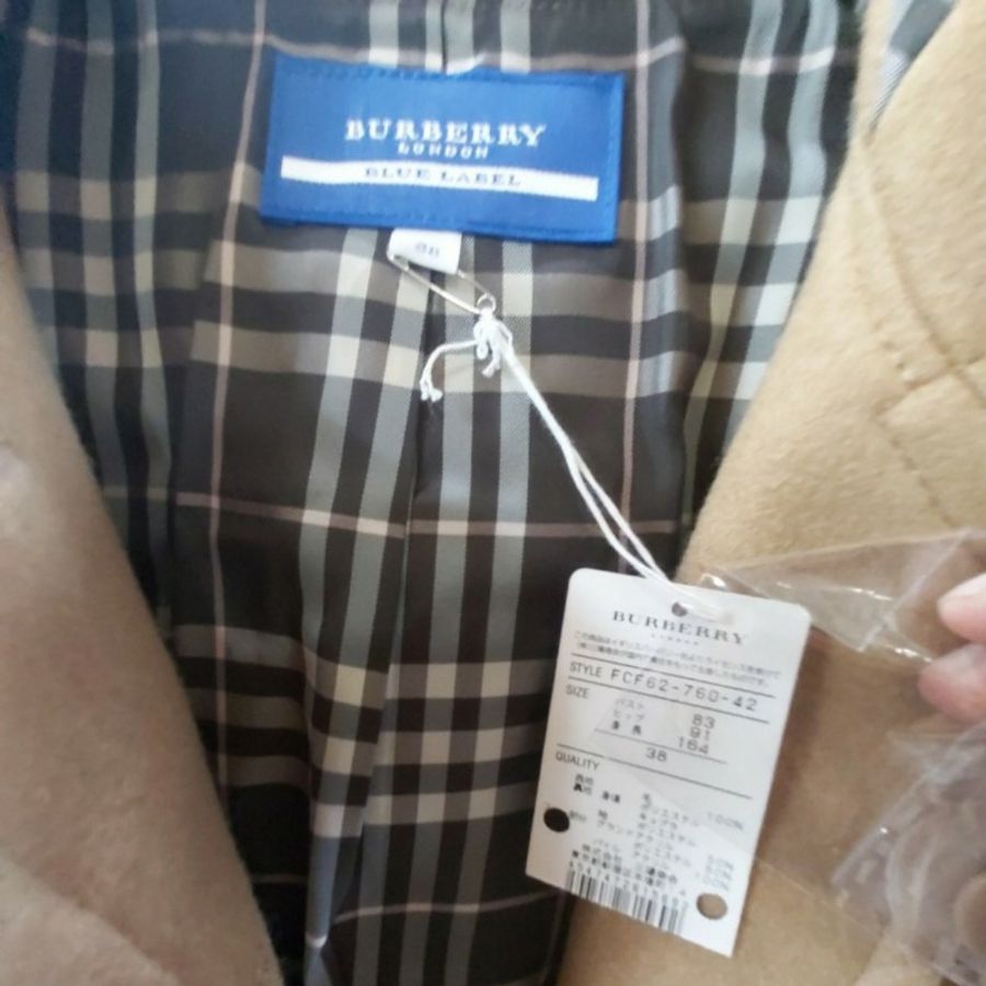 burberry 正品日本藍標全新絕版羊毛連帽外套38-2