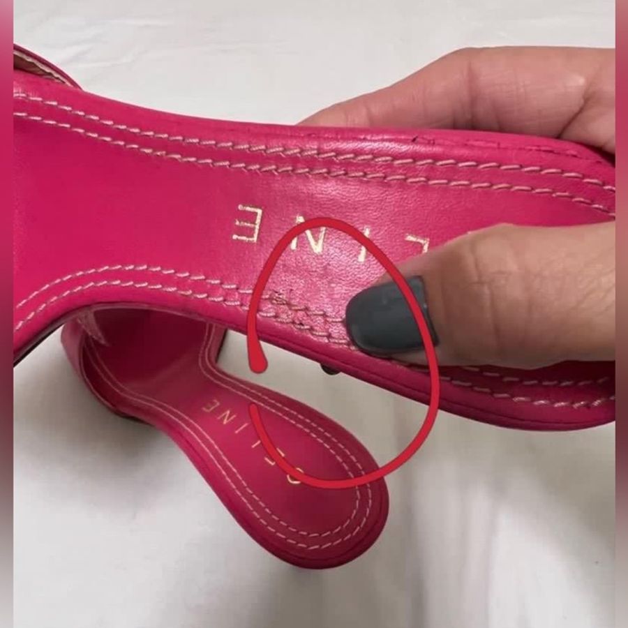 🍒Celine 芭比粉高跟涼鞋 size:38.5 /2F220222-1-8