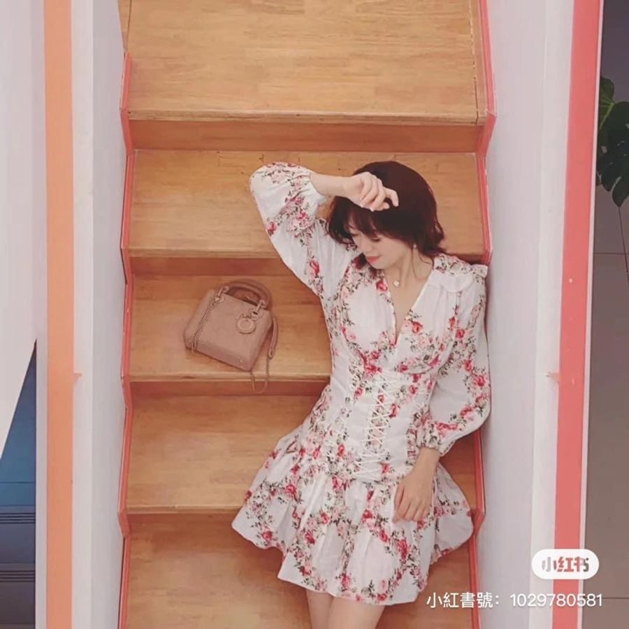DIOR經典款黛妃包迷你 LADY DIOR 手袋胭脂色超啞光 Cannage 藤格紋圖案小牛皮-9
