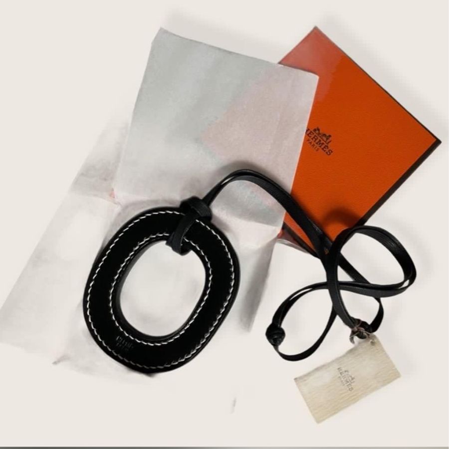 💄Hermès 飾品小物/項鍊(皮鏈與皮墜可拆) 3FR210811-1-2